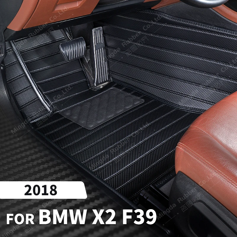 

Напольные коврики из углеродного волокна на заказ для BMW X2 F39 2018, коврик для ног, аксессуары для интерьера автомобиля