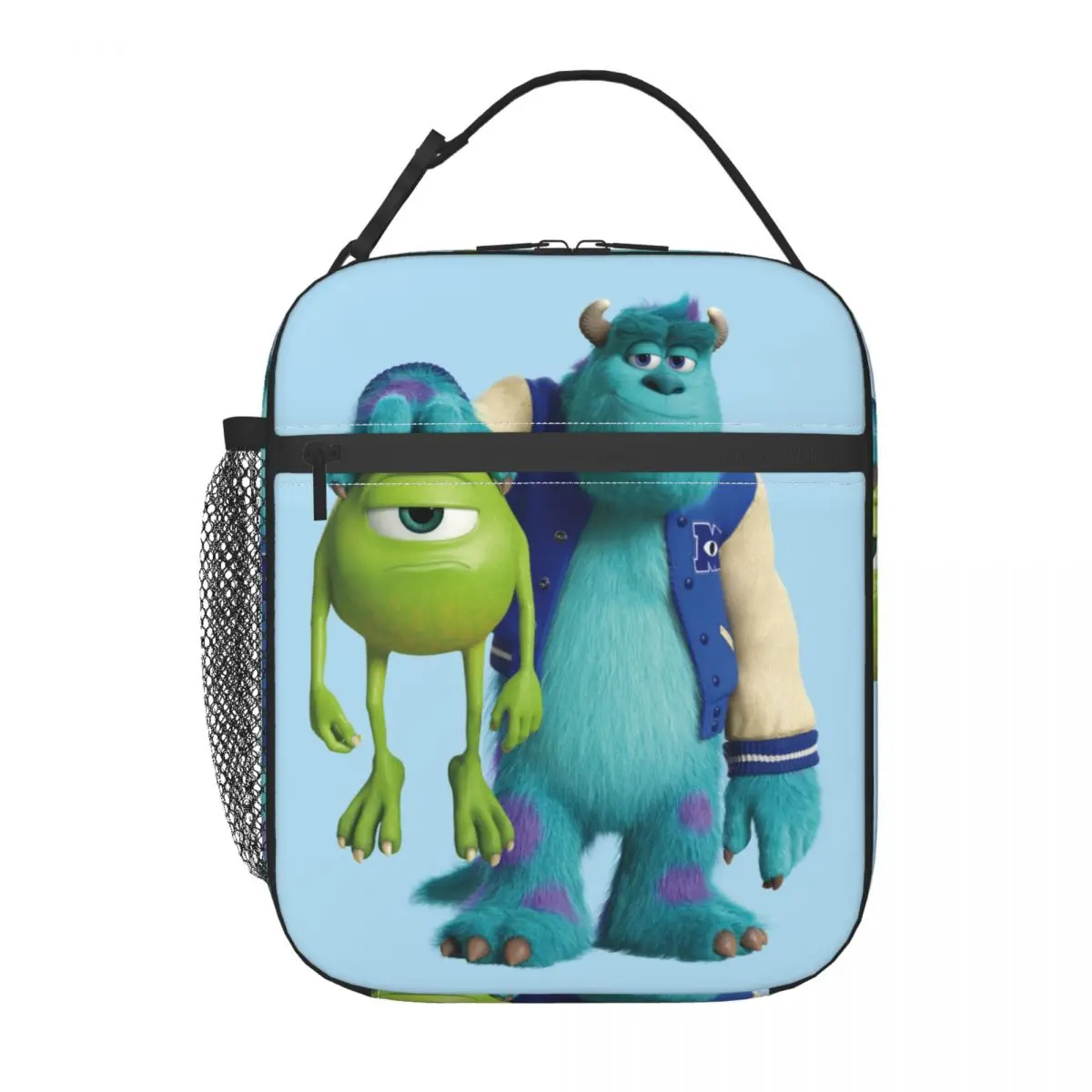 Monsters Inc. Sulley Holding Mike Insulated Lunch Bags Cooler Lunch Container High Capacity Lunch Box Tote Food Storage Bags