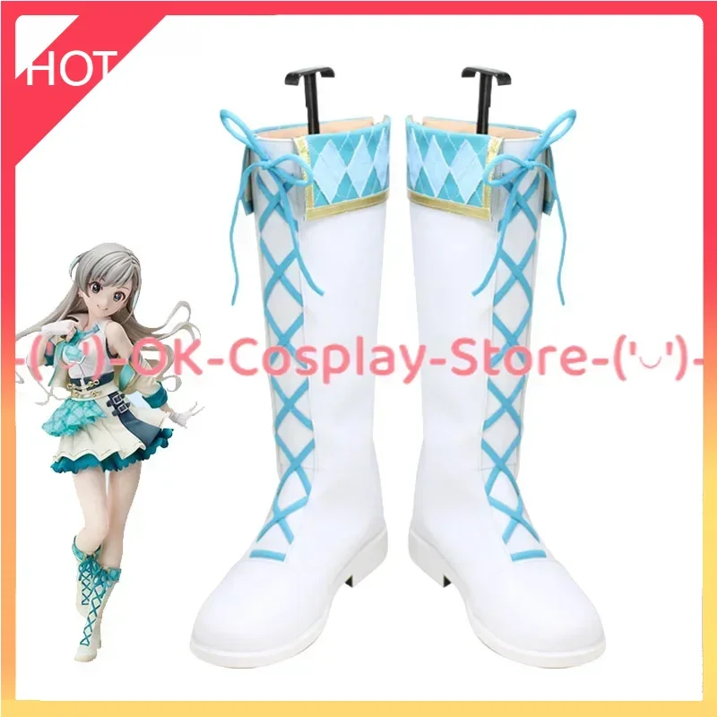 

Hisakawa Hayate Cosplay Shoes Halloween Carnival Boots Cosplay Prop PU Shoes Custom Made