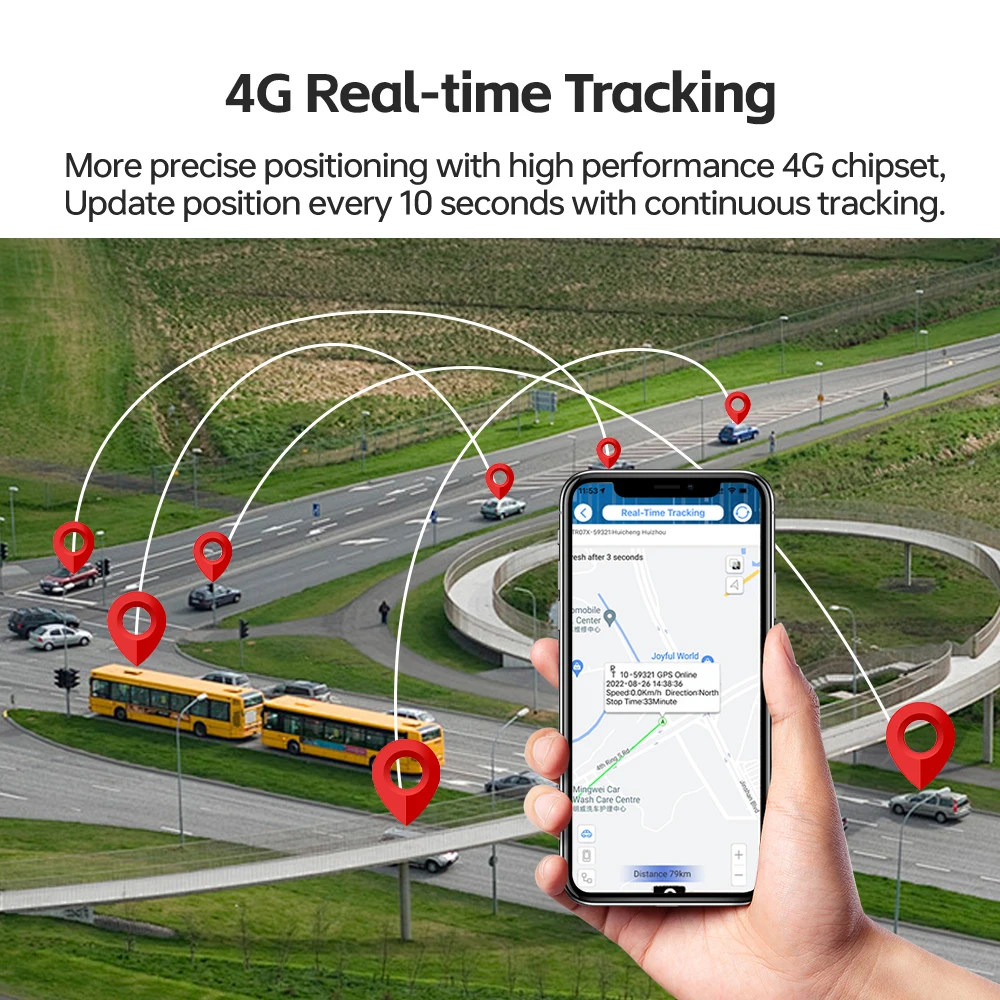 Autosali GT09 4G Vehicle GPS Tracker with Relay Engine Cut Off and Free Tracking Platform