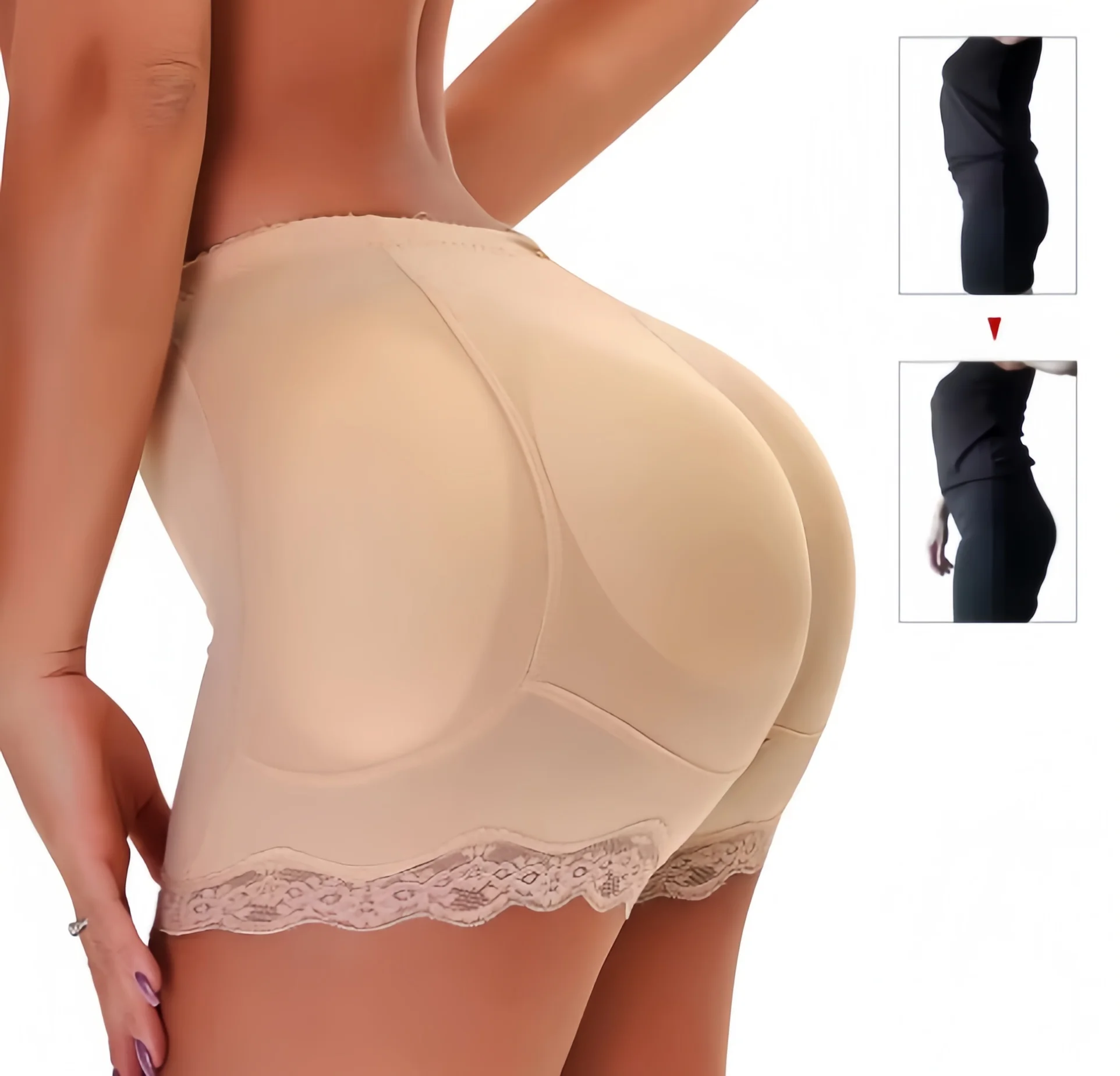 Padded Butt lifter Corrective Underwear Butt Enhancer Body Shaper Modeling Strap Fake Hip Shapwear Underwear Push Up Panties