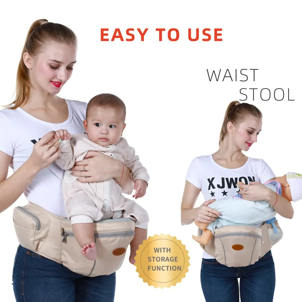 Baby Hip Seat Carrier, Cintura Fezes, Posições ajustáveis confortáveis, Amamentação, Todas as Estações