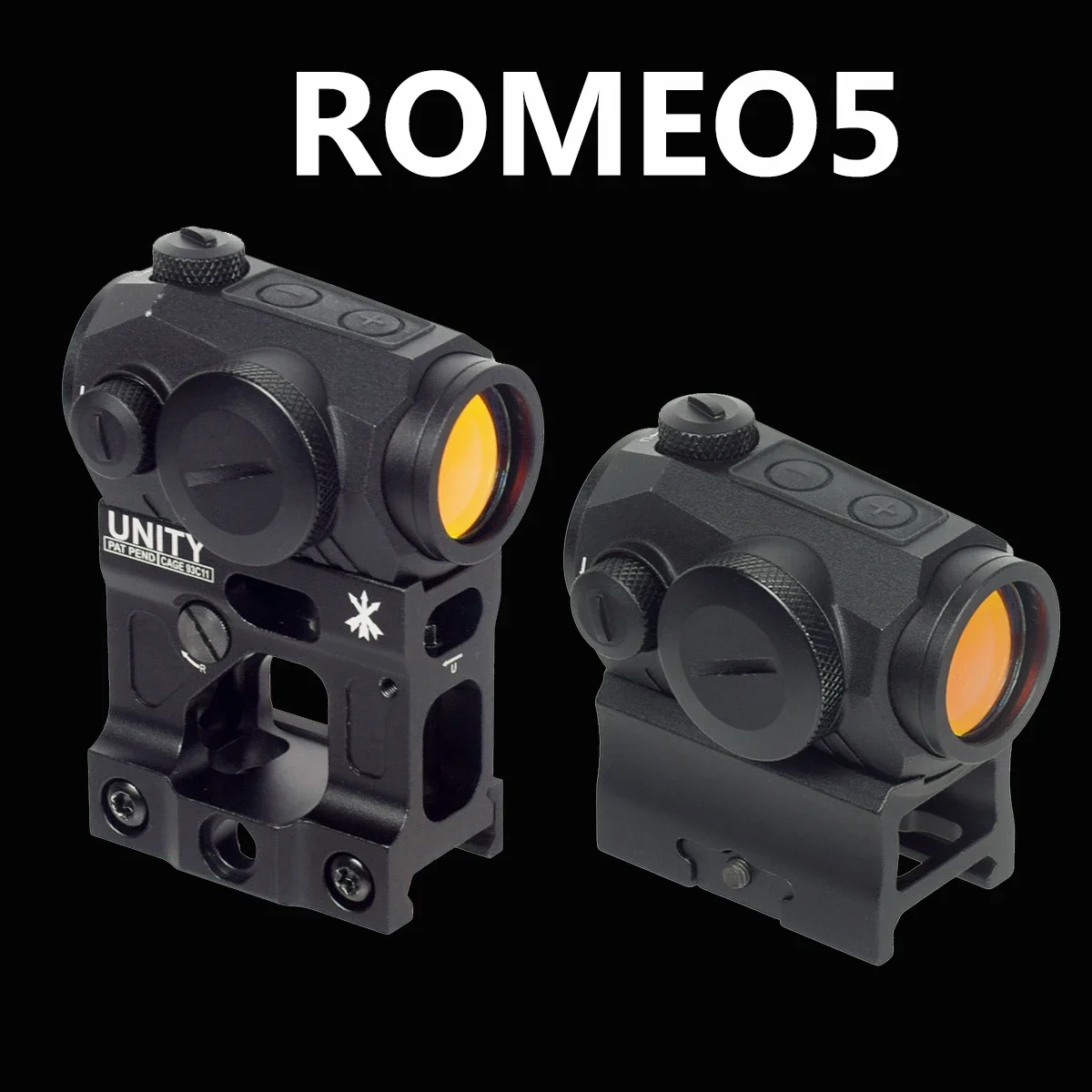 

Tactical ROMEO5 Red Dot Sight Holographic Reflex Compact 2 MOA Riflescope Hunting Scope With UNITY Fast Riser Mount