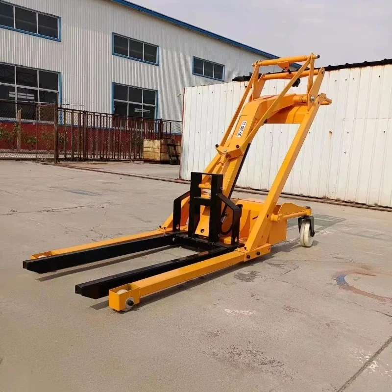 

New Type Forklifts Small Telescopic Electric Forklift Mini Portable Electric Folk Lift Small Hand Push Telescopic Fork Lift