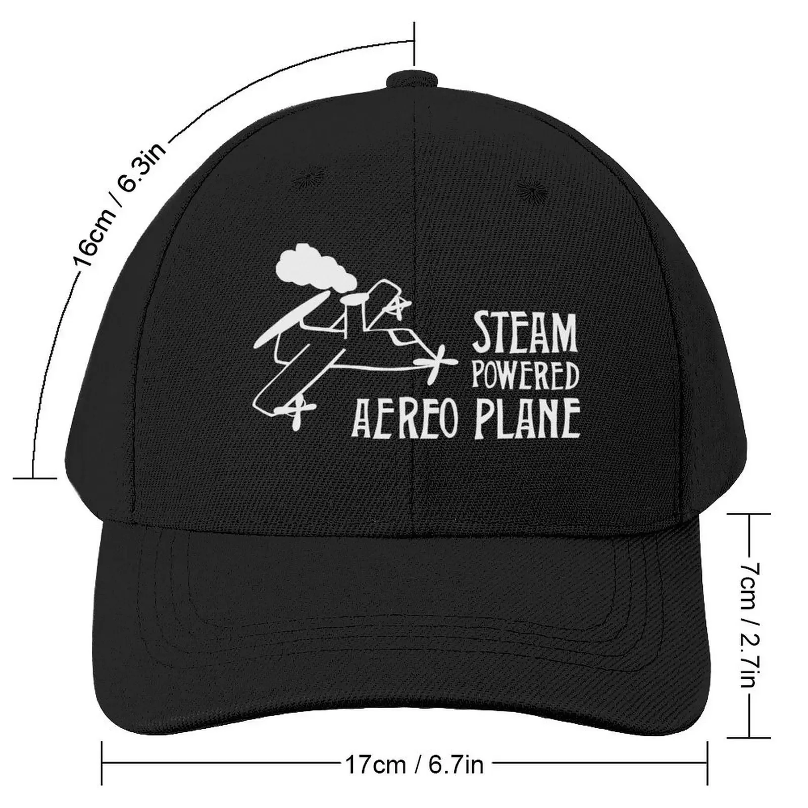 Steam Powered Aereo Plane (Hat) Baseball Cap Sun Cap Ball Cap Women's Men's