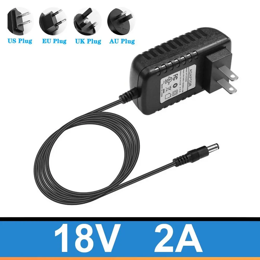 Console di gioco EU US UK AU Spina 5,5 mm x 2,1-2,5 mm Adattatore di alimentazione per striscia LED Convertitore CA-CC 100 ~ 240 V 18 V 2 A