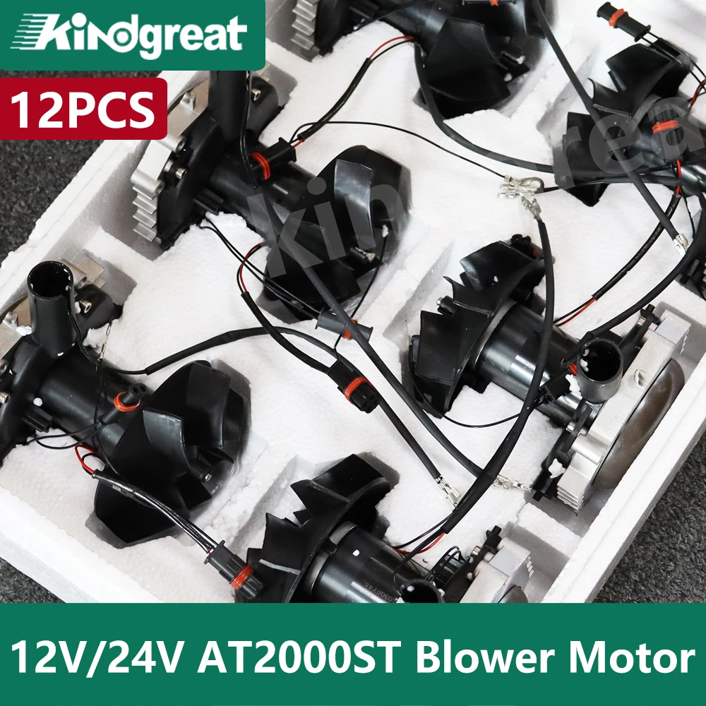 12PCS/LOT Air Diesel Heater Blower Motor Fan Assembly 1303848A 1302786A 12/24V For Webasto AT2000ST With Good Bearing