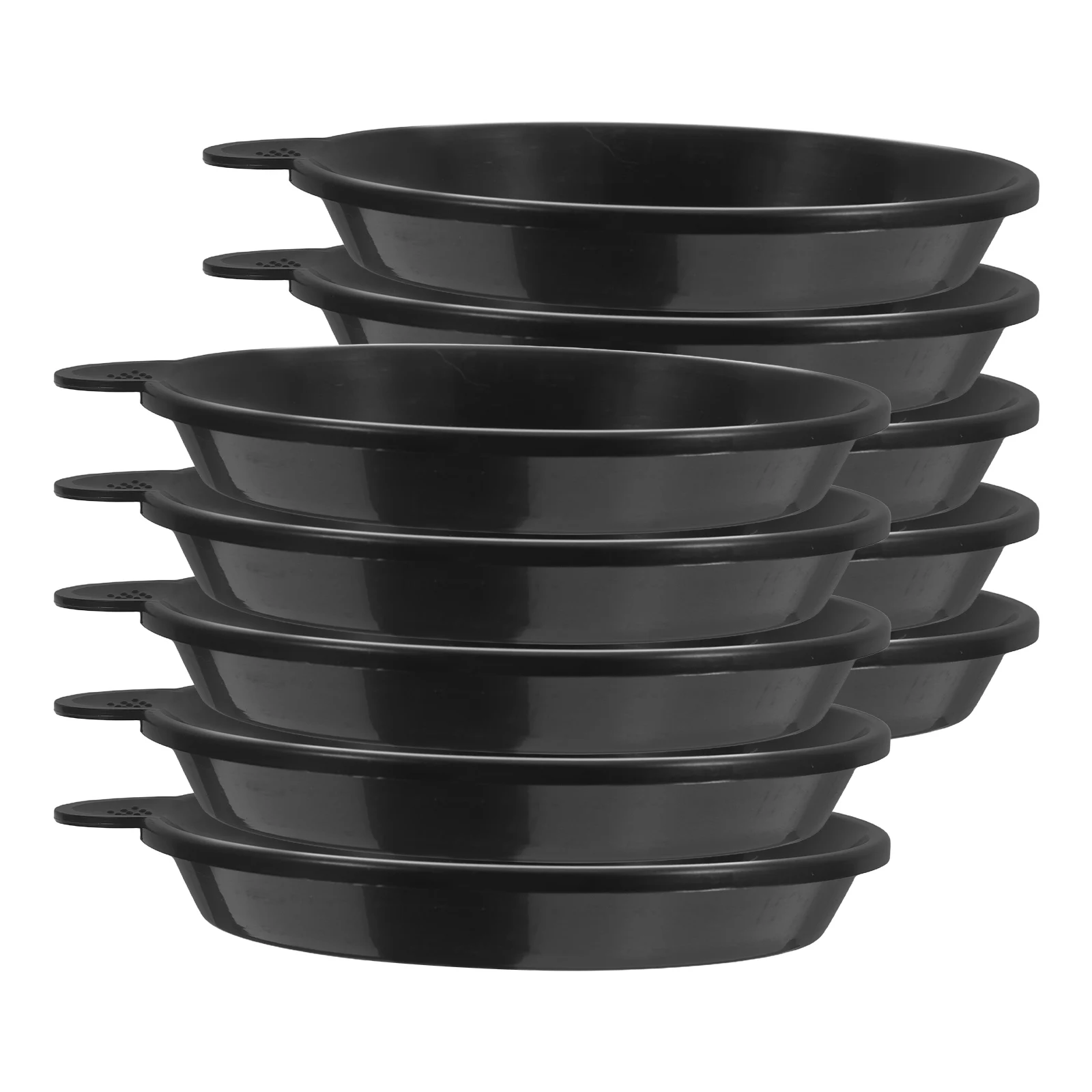 

10Pcs Plant Pots Tray Succulent Saucer Drip Drain Plastic Flower Pot Red Round Sturdy Durable Wide Edge Long Life