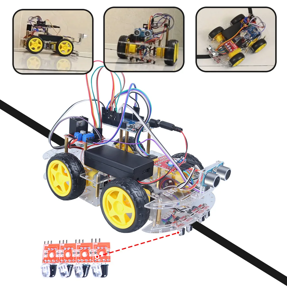 Tscinbuny Smart Robot Automation Kits for Arduino Robotic Electronic Kit Education Automation Sets Equipment Robot Programmable