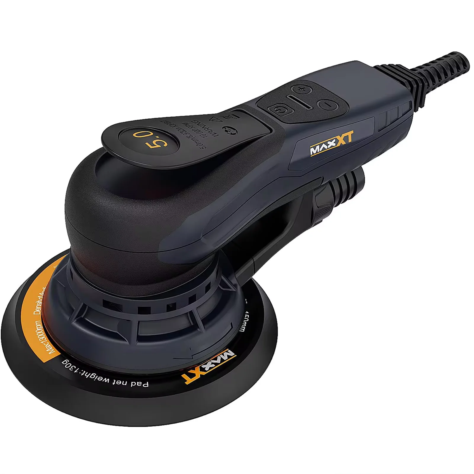 MAXXT 350W Elektrische Vlakschuurmachine Houtbewerking Schuurmachine Auto Body Polijstmachine Borstelloze Motor Slijpen met 150mm/125mm Pads - afbeelding 1