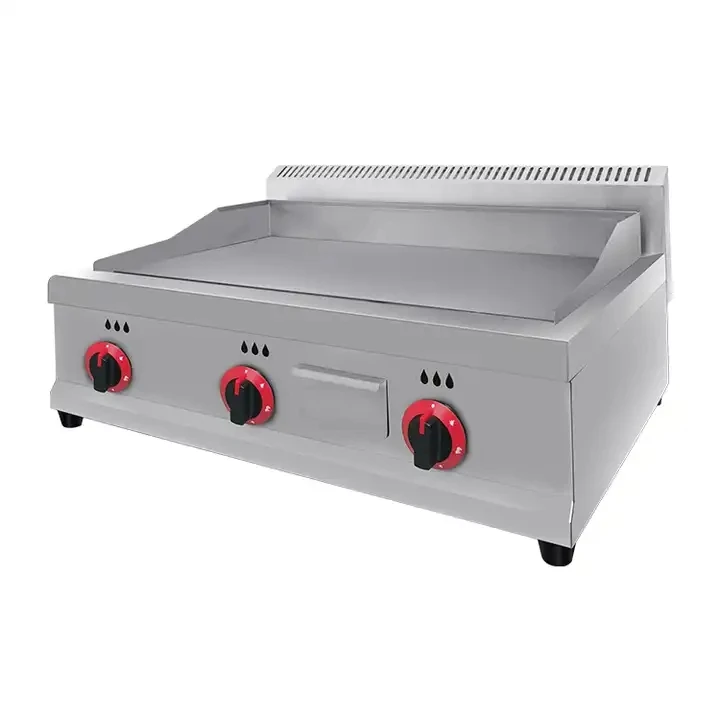 

Commercial LPG Gas Griddle Top Grill Hot Plate BBQ Grill Griddle Tabletop Flat Top Countertop Restaurant Griddle Grill