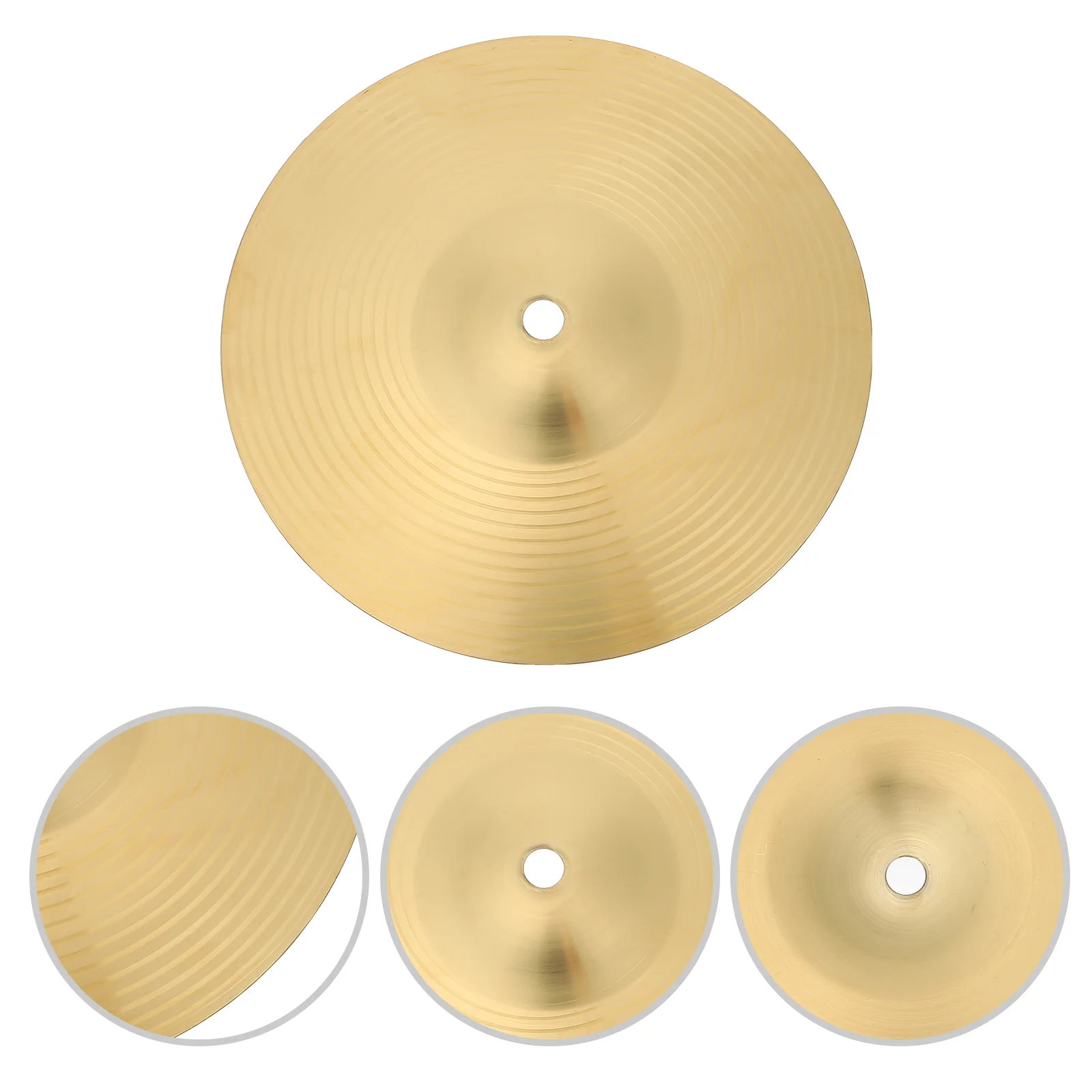 

Finger Cymbals Drum Jazz Fitting Kit Accessories Golden Brass Musical Instrument Accessory