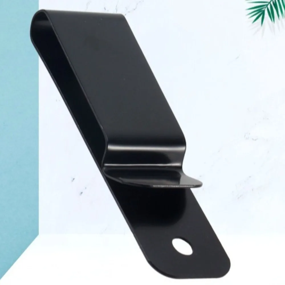 

10pcs/set Creative Black Belt Clip Buckle Metal Single Hole Sheath Clip Hooks Keychain Hook Clamps Outdoor Camping