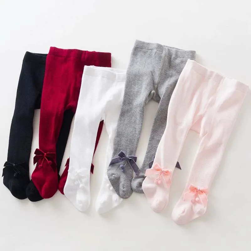 

Baby Velvet Pantyhose 1-2Year Cute Bow Cotton Long Socks Princess Ballet Dance Tight Stockings for Baby Girl Spring Accessories