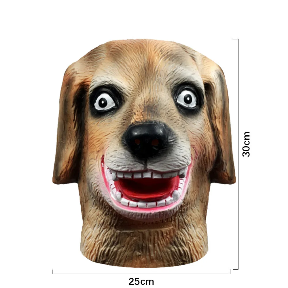 Hundemaske für Erwachsene, Natürliche Latex-Tiermaske für Halloween, Cosplay und Kostümpartys – Detail 5