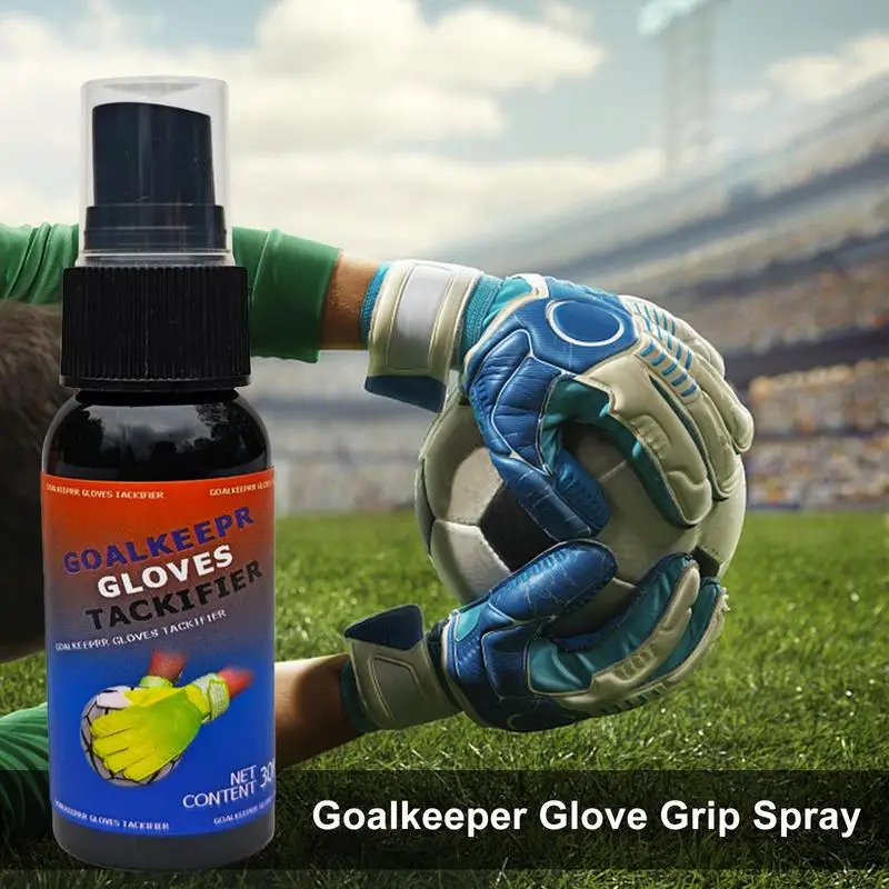 Portable Basketball Grip Spray 30ml Goalkeeper Gloves Football Sticky Spray Maximize Grip Basketball Spray Sweat-Resistant Sport