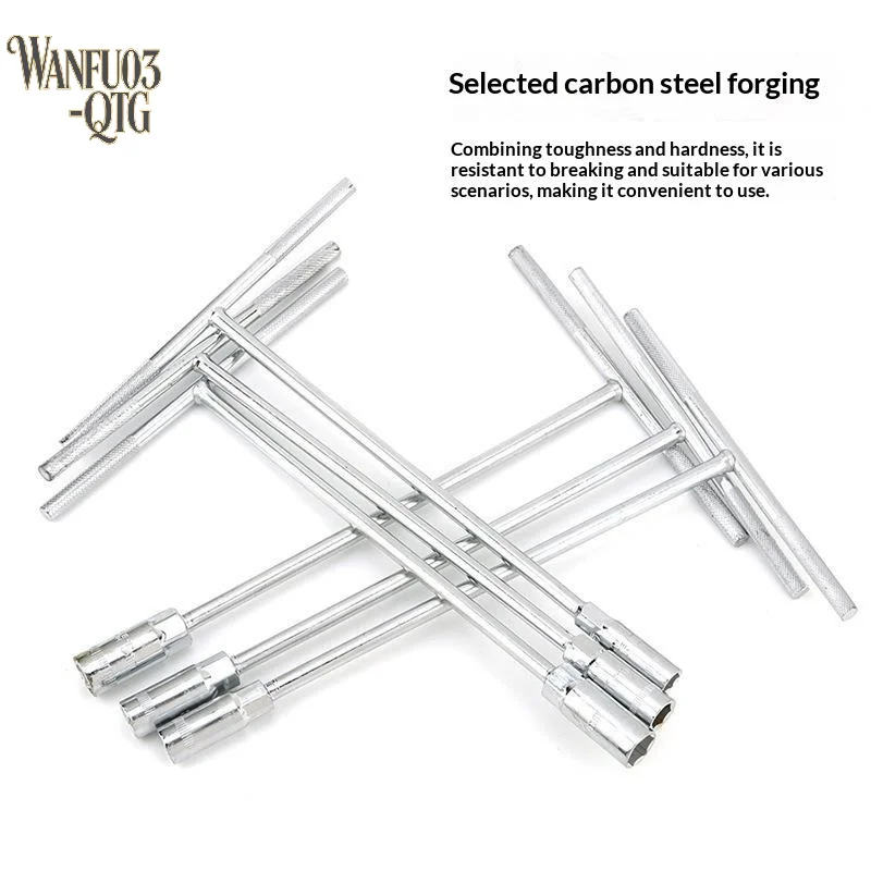 Hot Sale 6‑19mm Hex Nut T‑Handle Socket Wrench High Carbon Steel Disassembly Hand Tool For Marine Equipment Maintenance Supplies
