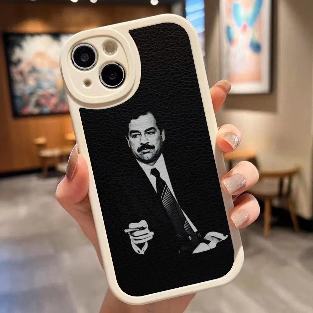 Arabic Iraq Saddam Hussein Phone Case New 2024 Lambskin Silicone For IPhone 15 14 11 12 13 Pro Cool Max Mini X XR XS 8 Plus Fund