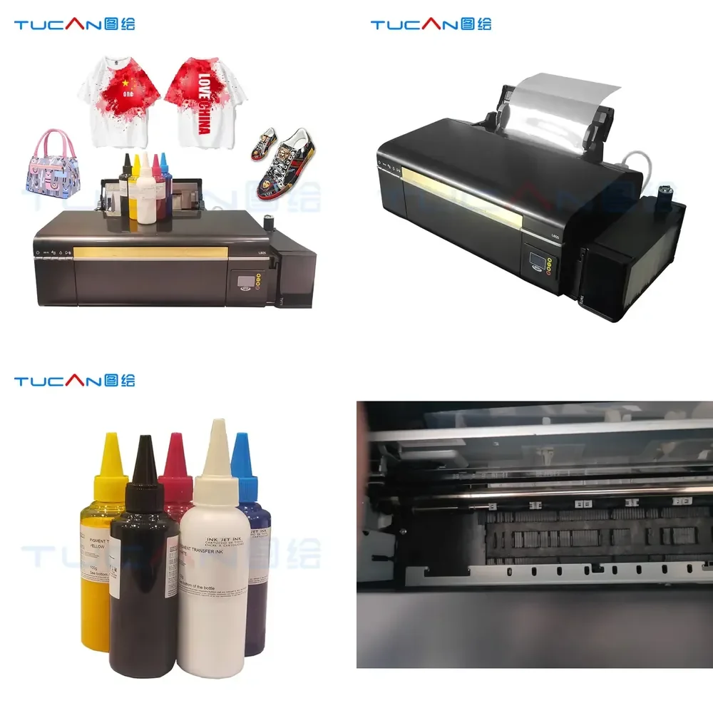 

A3/A4 Small Scale EPR330 Printhead Sublimation Textile Printer A4 Size Dye Sublimation Printer for PET Film Print