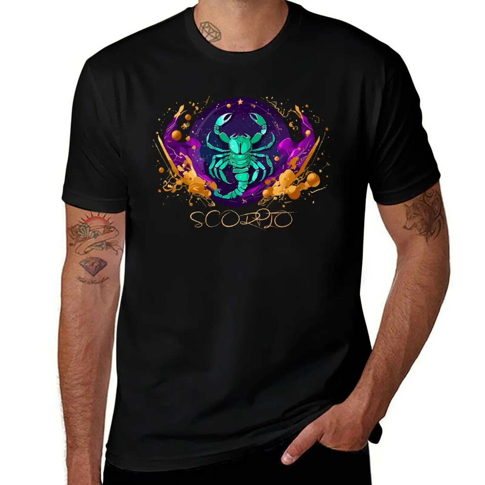 

Astrological Sign: Scorpio T-Shirt Anime t-shirt vintage t shirts anime shirt topping mens graphic t-shirts big and tall