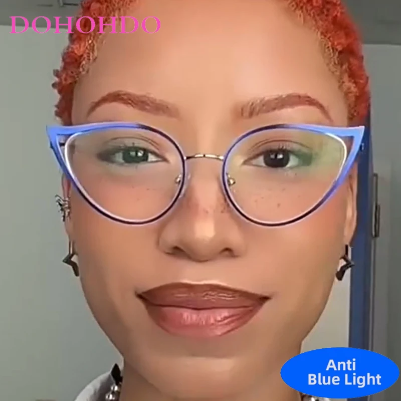 

Fashion Cat Eye Blue Light Blocking Glasses For Women Optical Spectacle Protection Computer Eyeglasses Brand Designers Eyewear