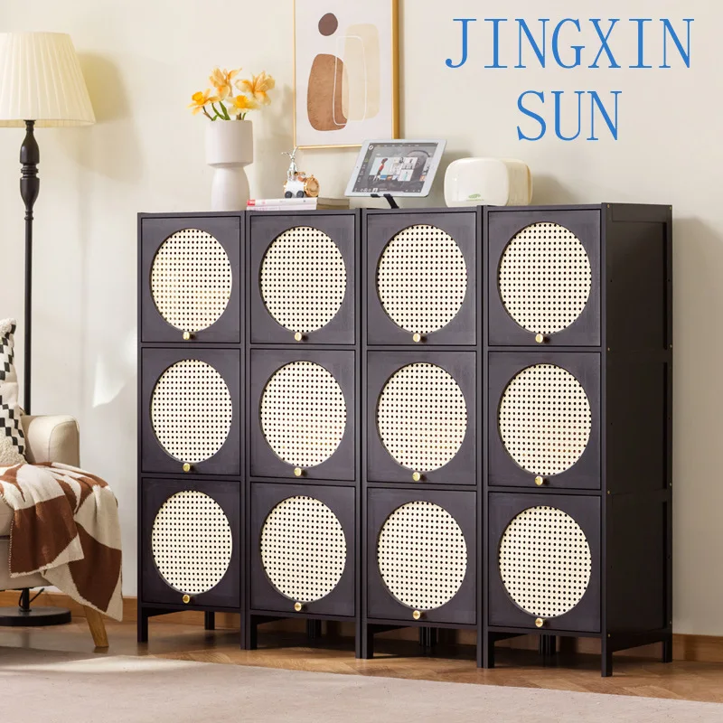 Bedroom Locker Storage Household Living Room Against Wall Dustproof Dining Side Cabinet Kitchen Shelf