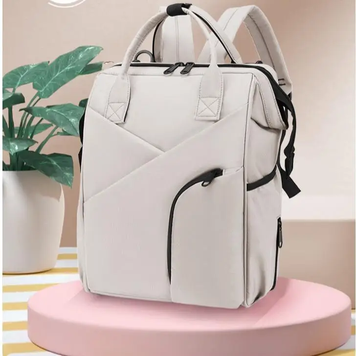

Large Capaci Women's Bapa Casual Travel Bag Student Bookbag Leisure Mommy Bag Sli Briti Sle Waterproof Zipper