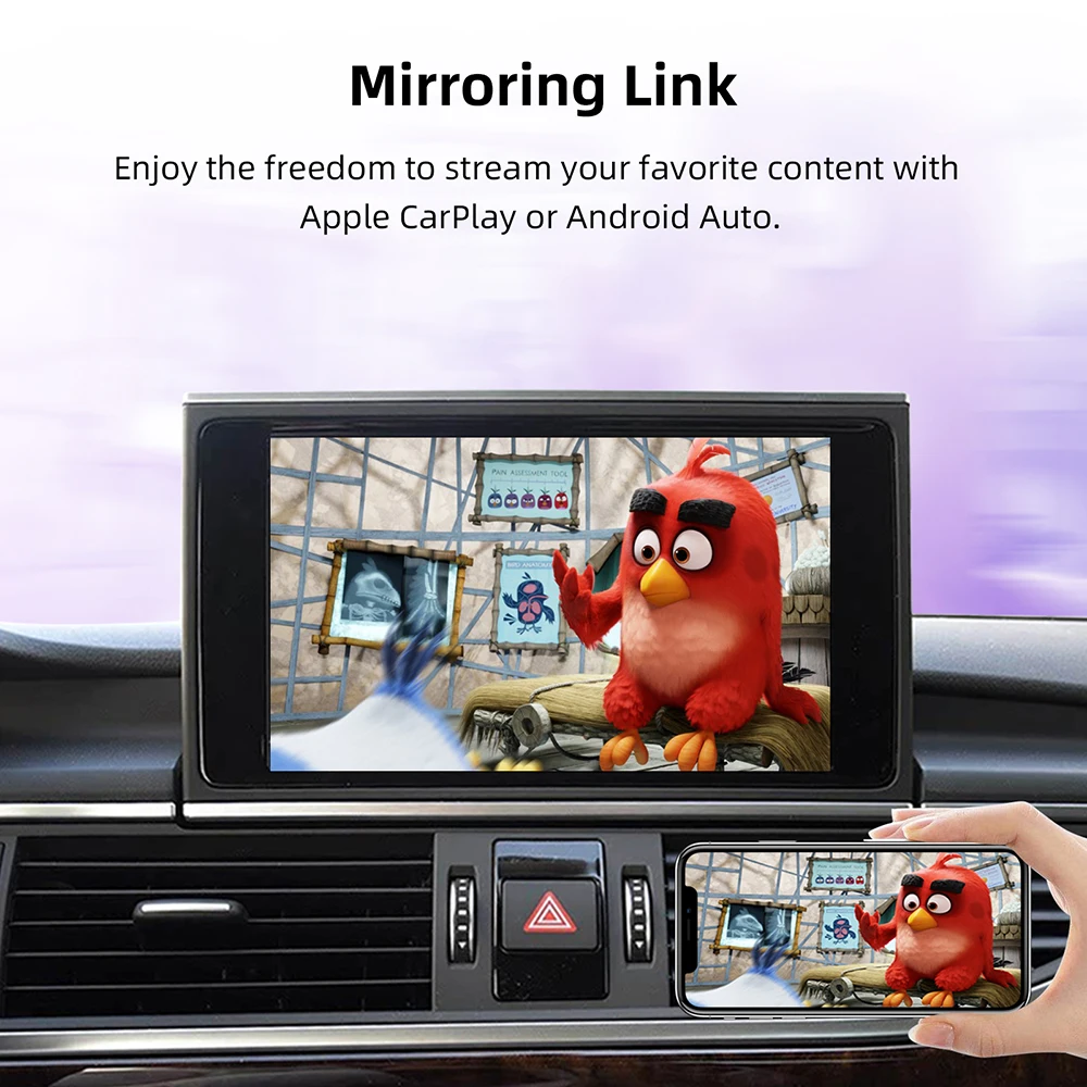 OEM Screen Upgrade Wireless Carplay Auto For Audi A4 A5 A6 A7 Q2L Q5L Q7 Bluetooth Navigation Mirror Link Interface Module