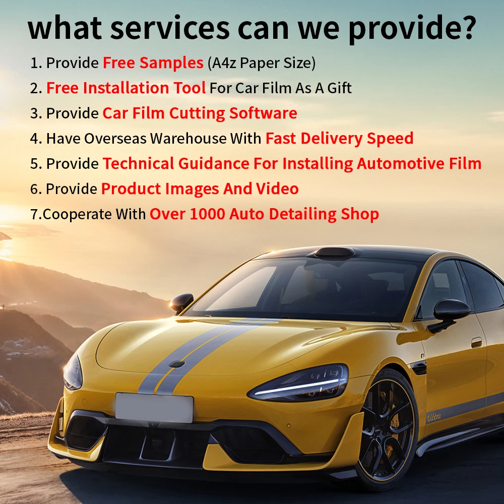 HIGHCOOL8.5MIL Hydrophobic TPU Car Film Matte Paint Protection Wrap Self Healing Anti Scratch Body Sticker PPF Car Wrap