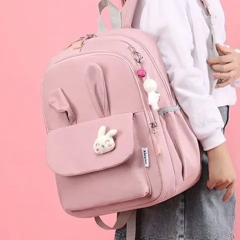 Nuevas mochilas escolares de moda para niñas, mochila de nailon de marca para niños, bolsa de libros para estudiantes de estilo de dibujos animados, mochila escolar para niños de gran capacidad para niñas
