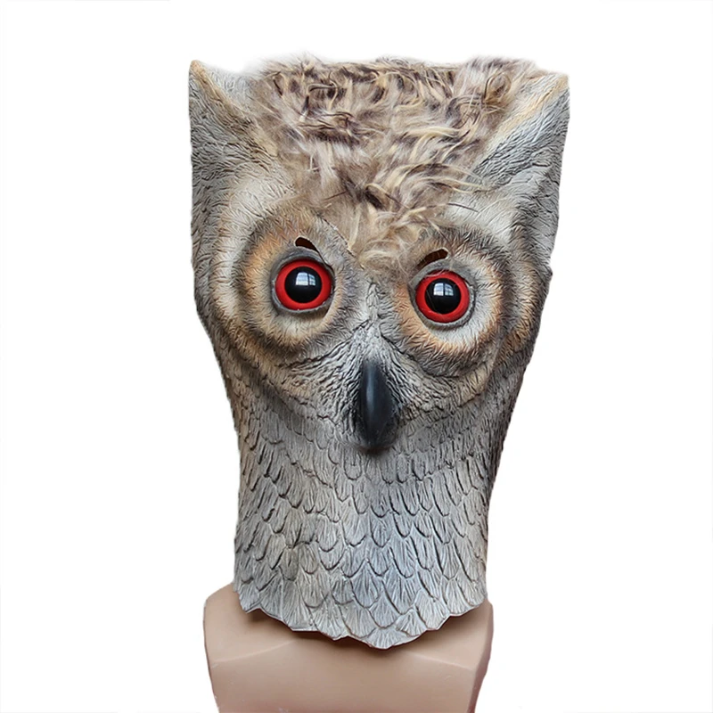 

Realistic Animal Owl Mask, Animal Latex, Full Head, Bird Masks, Fancy Dress for Halloween Costume, Party Mask