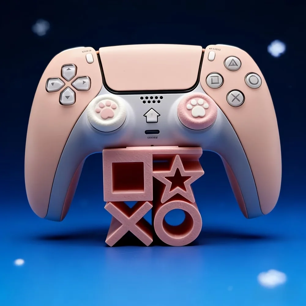Compatible for PS5 Controller Holder Stand Gaming Accessory, Ideal Gift for Gamers & Room Decor