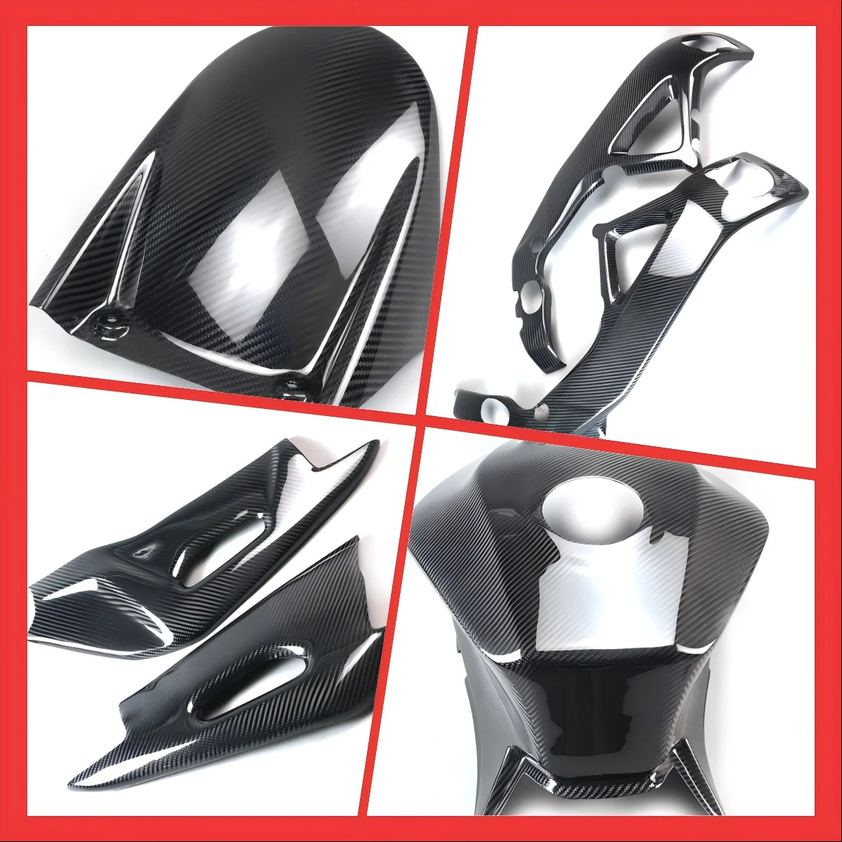 Pure Carbon Fiber For Aprilia RSV4 Rear Fender Frame Cover Tank Cover swinging arm