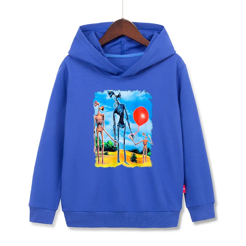 

Сиреноголовый Spring Autumn Children Hoodies Siren head Boy Girl Clothing Tops Cotton Baby Hooded sweatshirts Casual Kids Coat