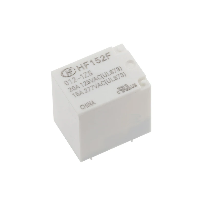 5pcs HF152F-005/012/024-1ZST A set of conversion 5-pin 15A277VAC macro relay white housing