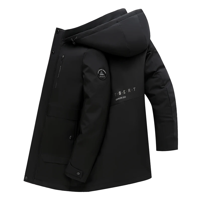 

Men Detachable Inner Tank Cotton Jacket New Down Jacket Hooded Parkas for Anti Cold Wind Men's Coat Winter Thick Windbreaker
