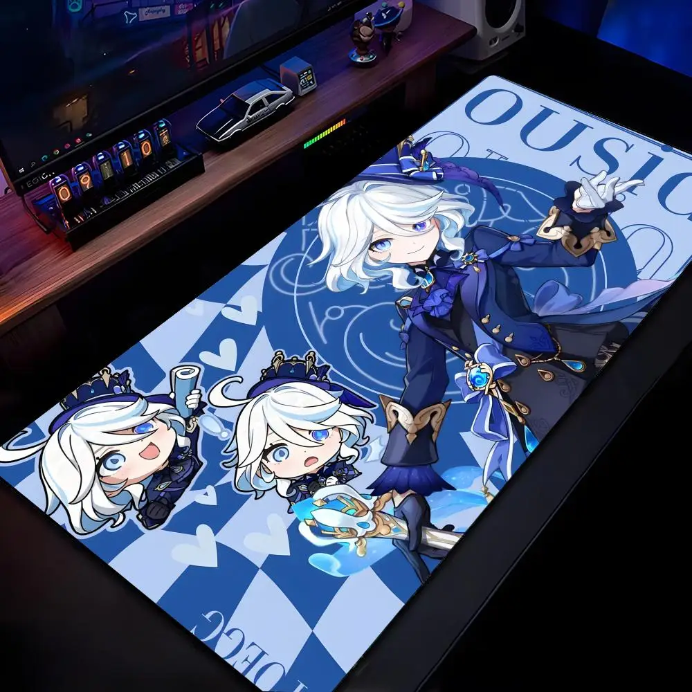 

Genshin Impact Furina Al Haysen Small Mouse Pad Mousepad HD Printing Computer Gamers Locking Edge Non-slip Mouse Pad XXL90x40cm