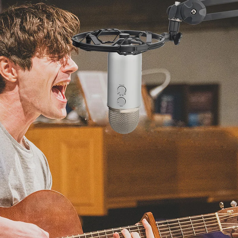 Kim Loại Chống Sốc Cho Xanh Dương Yeti Mic Nhện Giảm Rung Sốc Tiếng Ồn Phù Hợp Với Sự Bùng Nổ Cánh Tay Chân Đế Micro T8/9