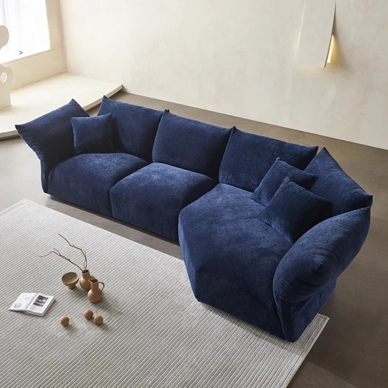 

Reception Fabric Sofa U-shaped Recliner Nordic Modern Living Room Sofas Lounges Lazy Daybed Lazy Home Bedroom Furniture