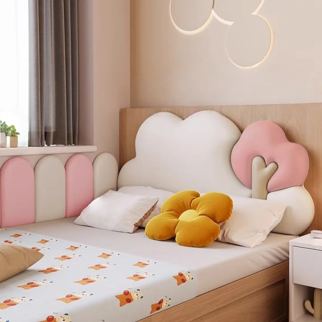 1PC 40x20cm Nordic Style Headboard Bedroom Head Board Stickers Room Anti-collision Wall Panels Home Decoration image 4