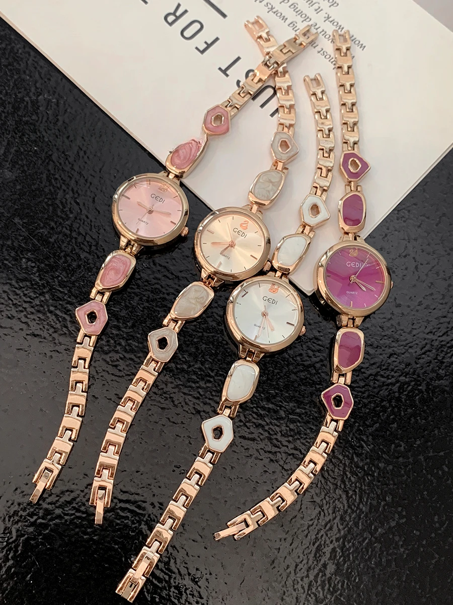 Relógio feminino com corrente Little Swan Design Sense