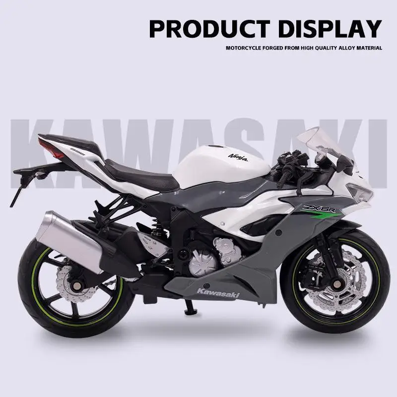 RMZ CiTY 1:12 Kawasaki Ninja ZX-6R Toy Motorcycle Diecast Metal Racing Model Super Sport Collection Gift For Boy Children Kid