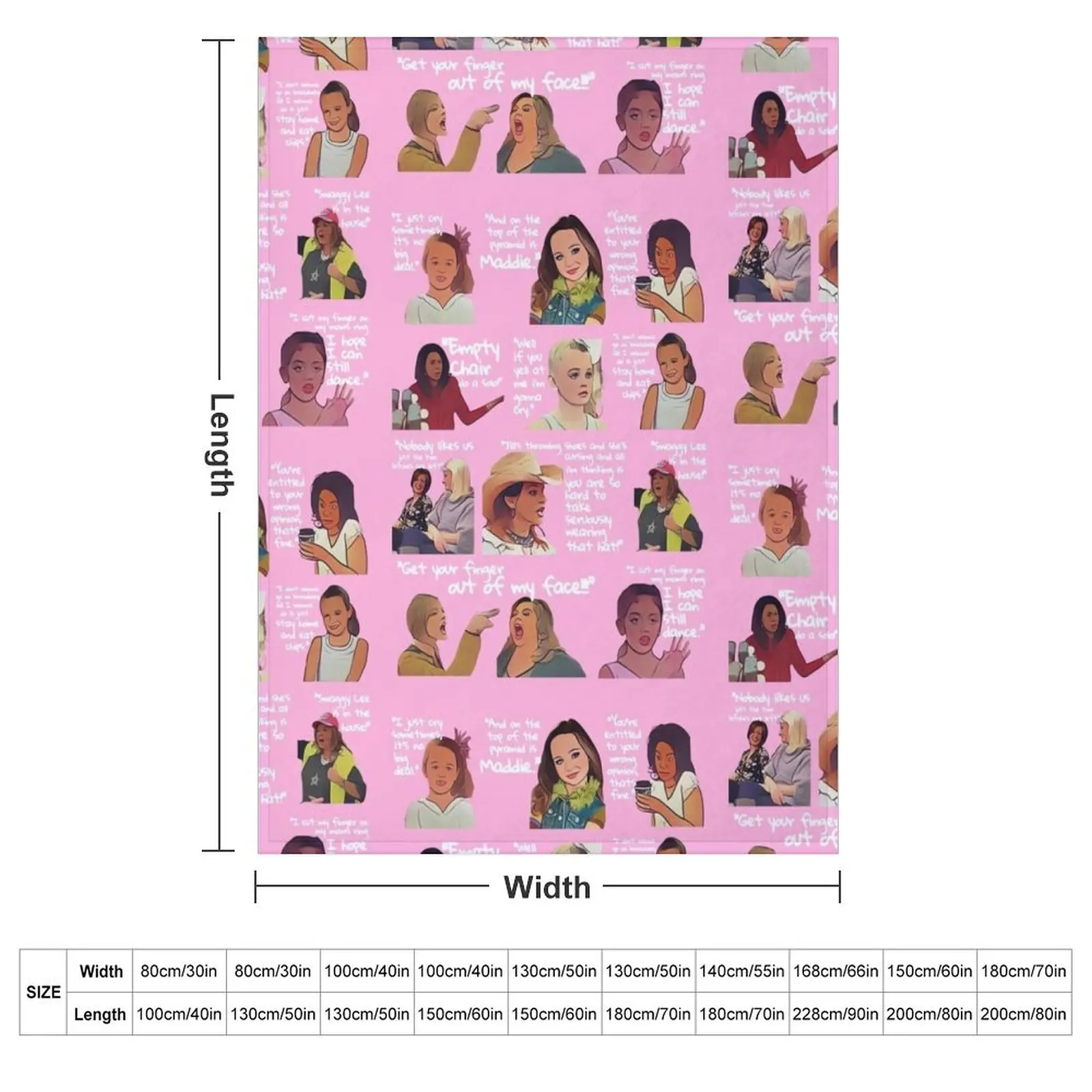 Dance Moms Quotes Throw Blanket warm winter Polar manga Decorative Beds Plaid Decorative Sofa Blankets