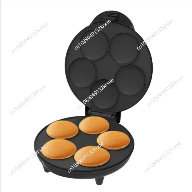 th Intelligent Temperature Electric Egg Corn Pancake Machine With 5 Slots Double-Sided Heating And  900W Breakfast  Machine