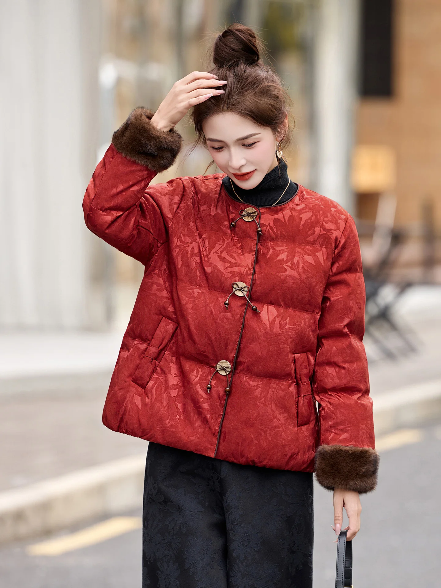 Ele branco du down puffer jaet feminino inverno faion alta quali bordado design solto ajuste luxo sle casaco