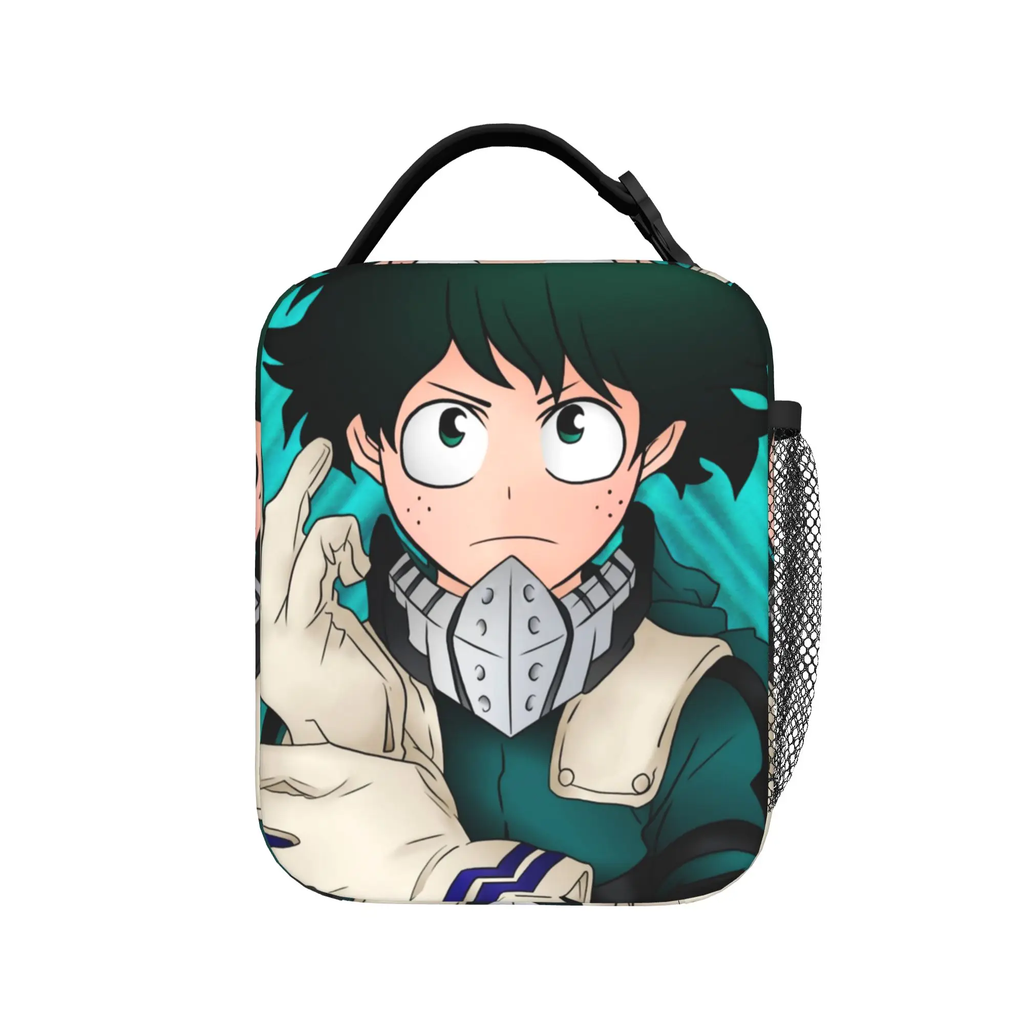 

Deku My Hero Academia Anime Thermal Insulated Lunch Bags Portable Food Container Bags Thermal Cooler Lunch Boxes
