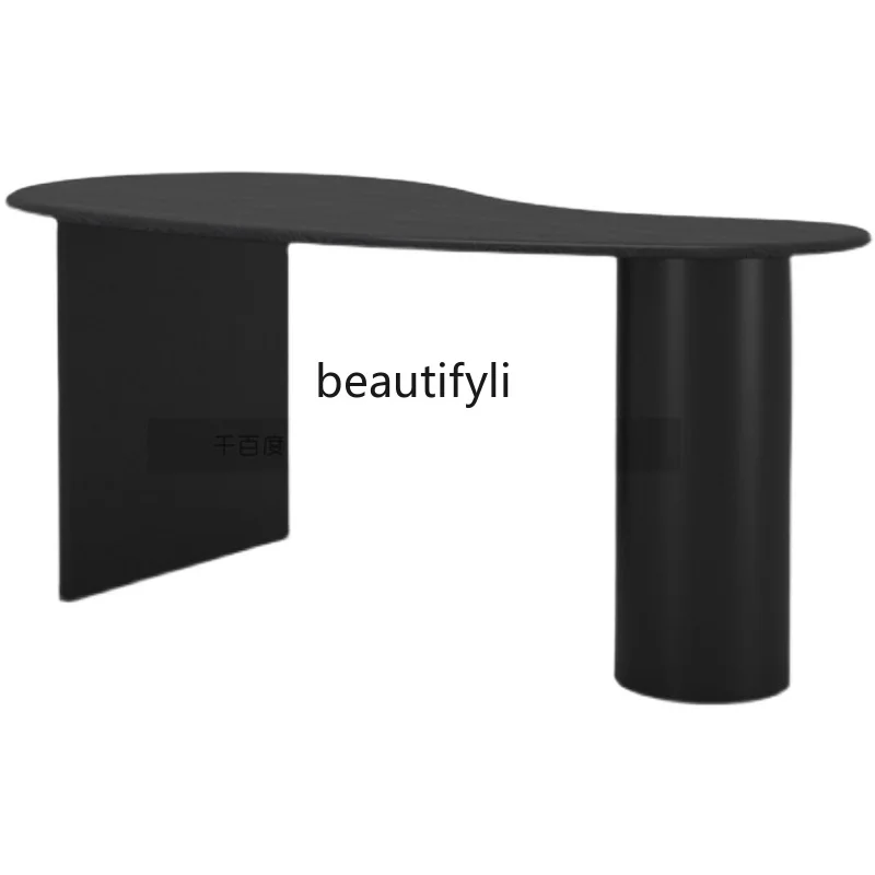 yj Modern Minimalist Computer Desk Paint Arc Boss Desk Affordable Luxury Style Shaped Occasional Table