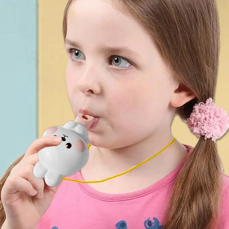 Cute Whistle Rabbit Noise Maker With Lanyard Creative Whistle Fun Noise Maker Toy Music Instrument For Boys And Girls