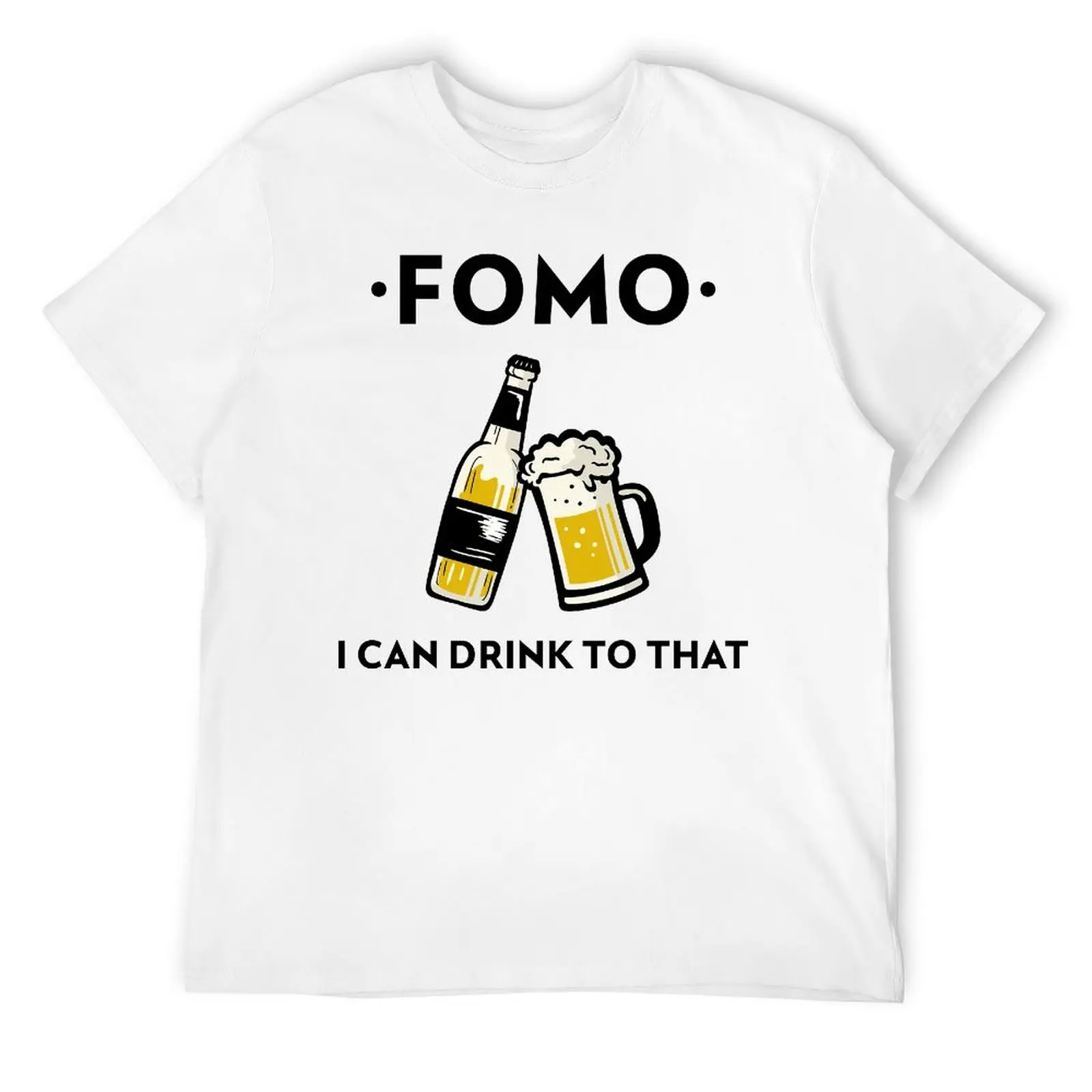 FOMO Beer T-shirt Fresh Motion  Funny Sarcastic T-shirts Novelty Fitness USA Size