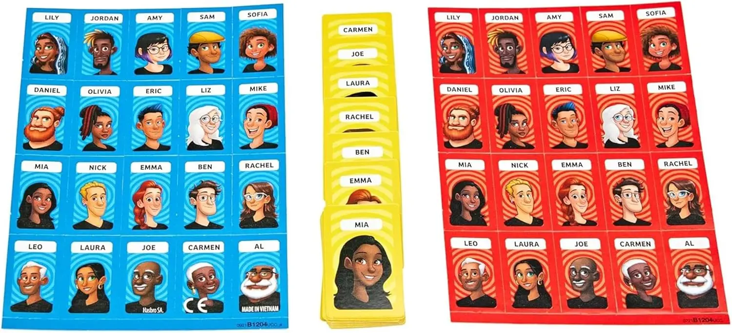 Jogo unissex-adulto Grab and Go Guess Who, multicolorido, tamanho único